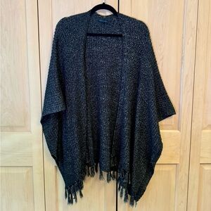 American Eagle Dark Gray Fringe Shawl